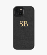 Load image into Gallery viewer, Small Initial Customized Premium Leather Phone Case