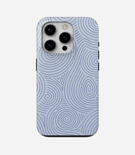 Load image into Gallery viewer, Blue Spiral Lines Glossy Armoured Case