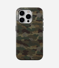 Load image into Gallery viewer, Classic Woodland Camo Glossy Armoured Case
