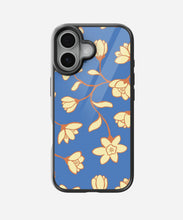 Load image into Gallery viewer, Golden Bloom Floral Glass Case