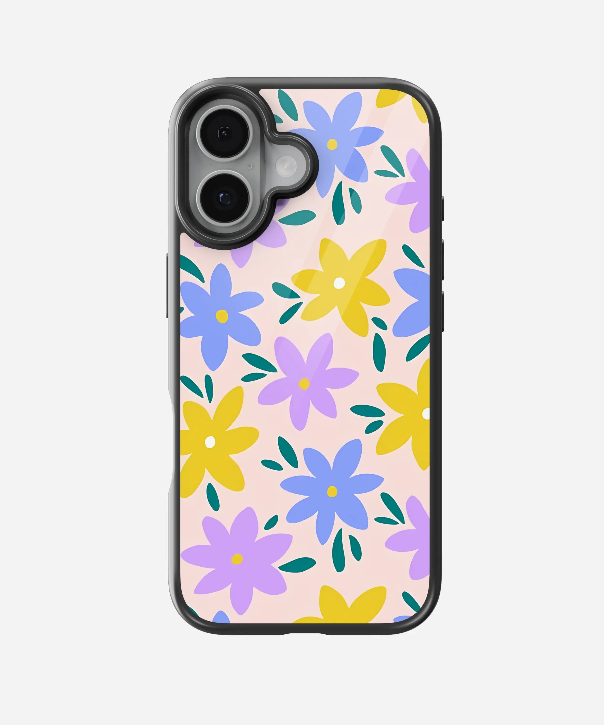 Happy Garden Days Floral Glass Case