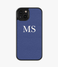 Load image into Gallery viewer, Small Initial Customized Premium Leather Phone Case
