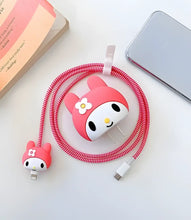 Load image into Gallery viewer, Kawaii Cartoon Charger Case & Cable Protector (18W/20W)