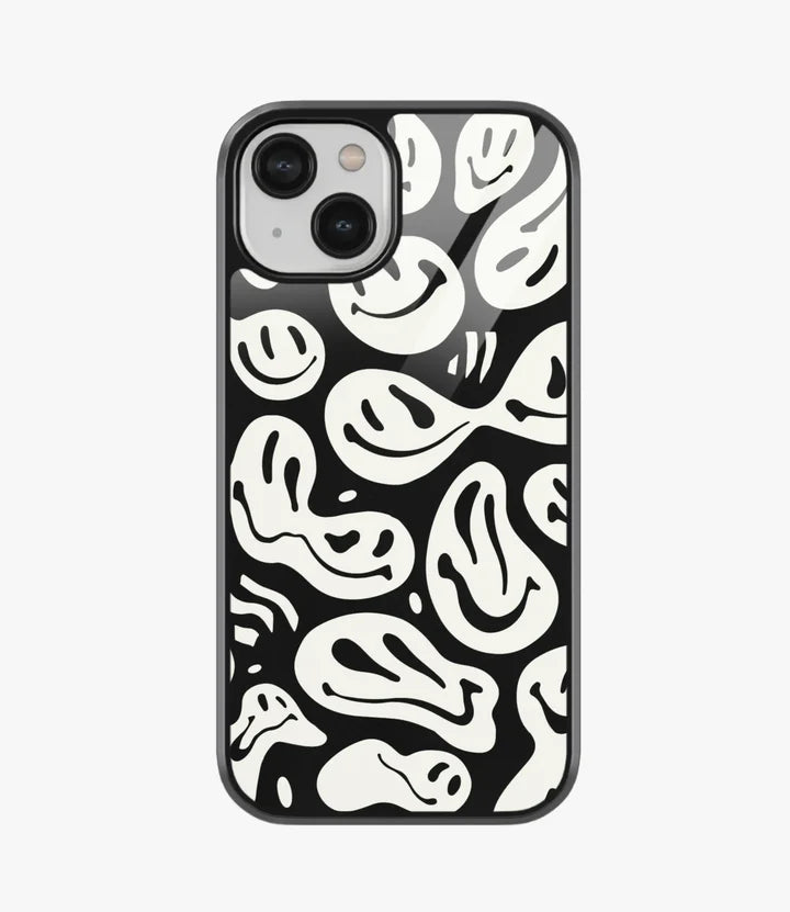 Liquify Ghost Black Glass Case for iPhone 15