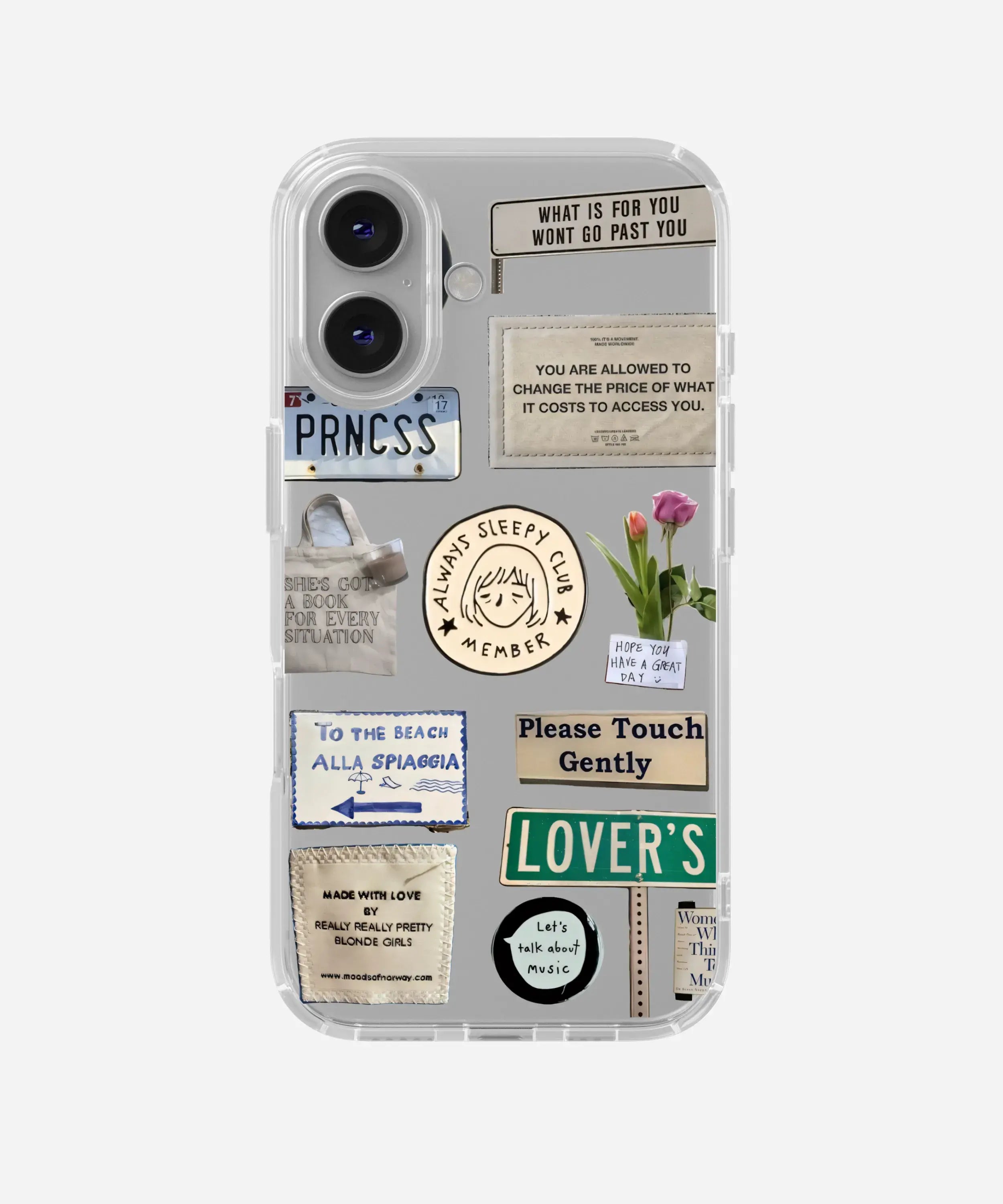 Lover's Lane Clear Silicone Phone Case