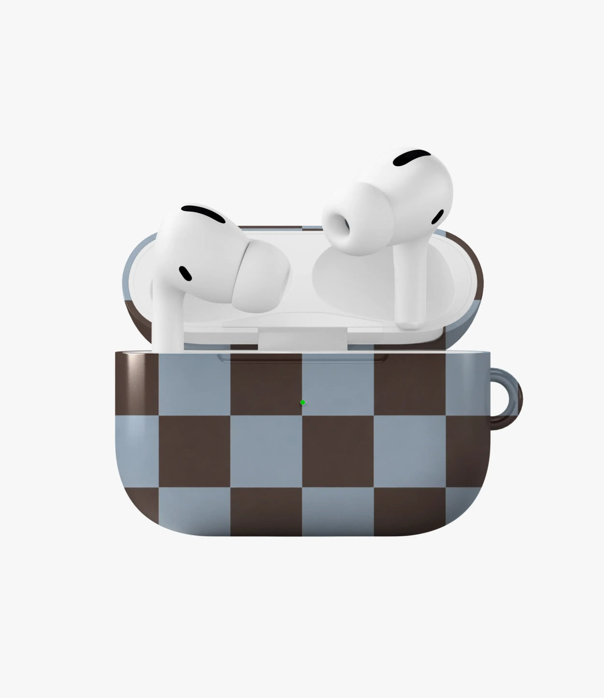 Mocha Sky Checker Glossy Airpod Case