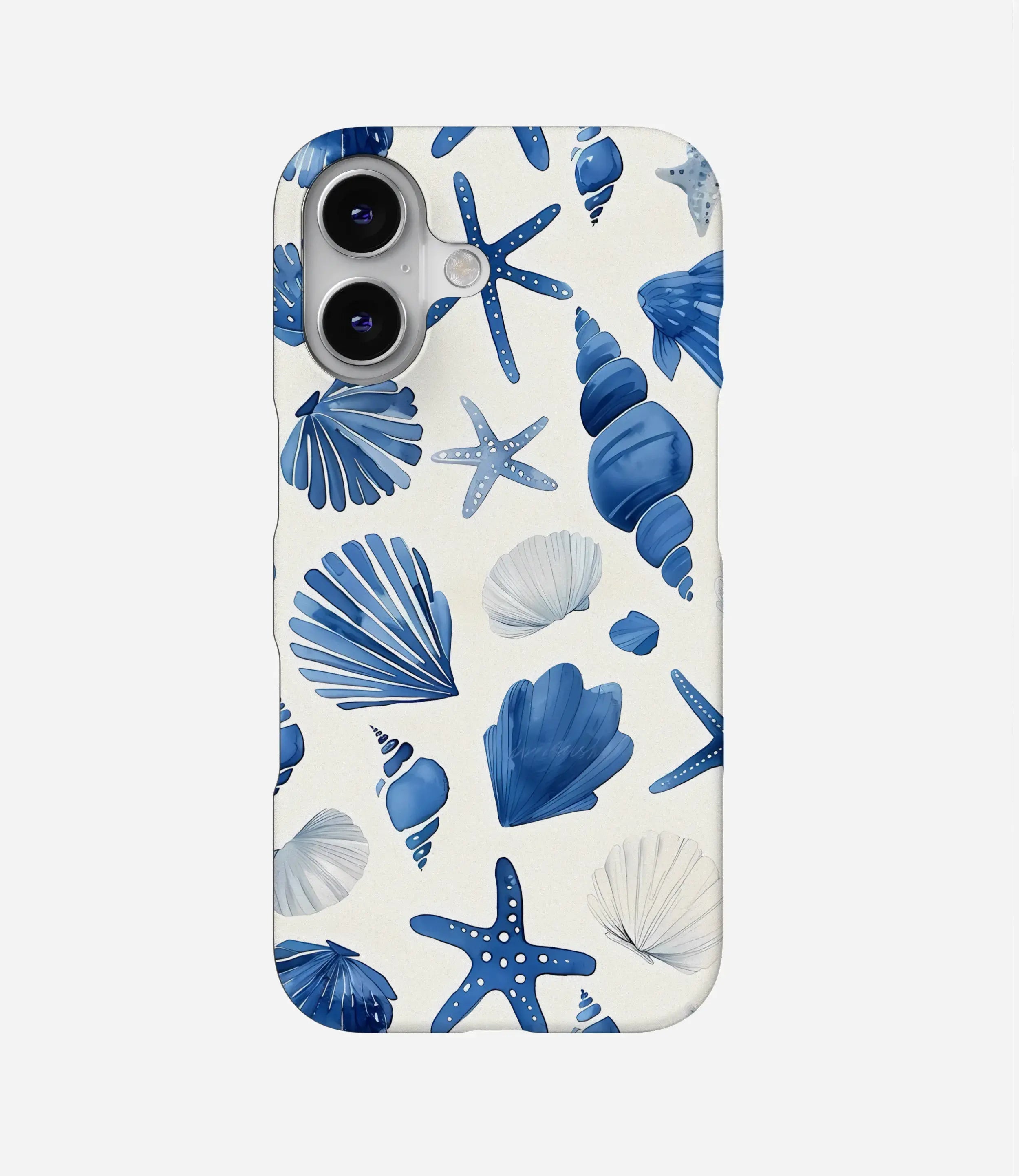 Nautical Blue Shells Hard Case