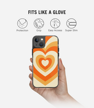 Load image into Gallery viewer, Orange Retro Hearts Y2K Stride 2.0 Phone Case