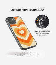 Load image into Gallery viewer, Orange Retro Hearts Y2K Stride 2.0 Phone Case