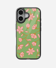 Load image into Gallery viewer, Pastel Blossom Green Floral Glass Case