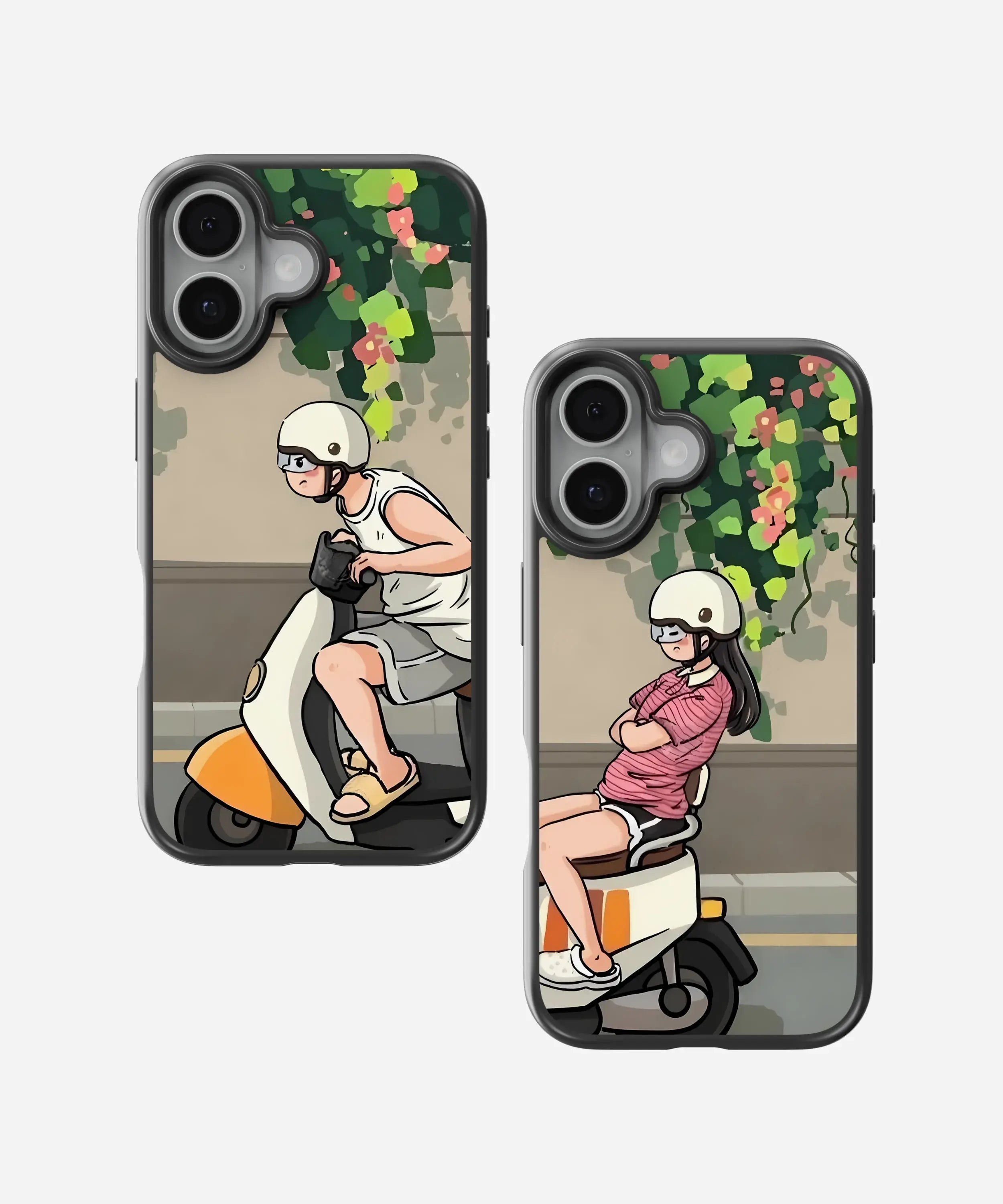 Side by Side Couple Hybrid Matte Case