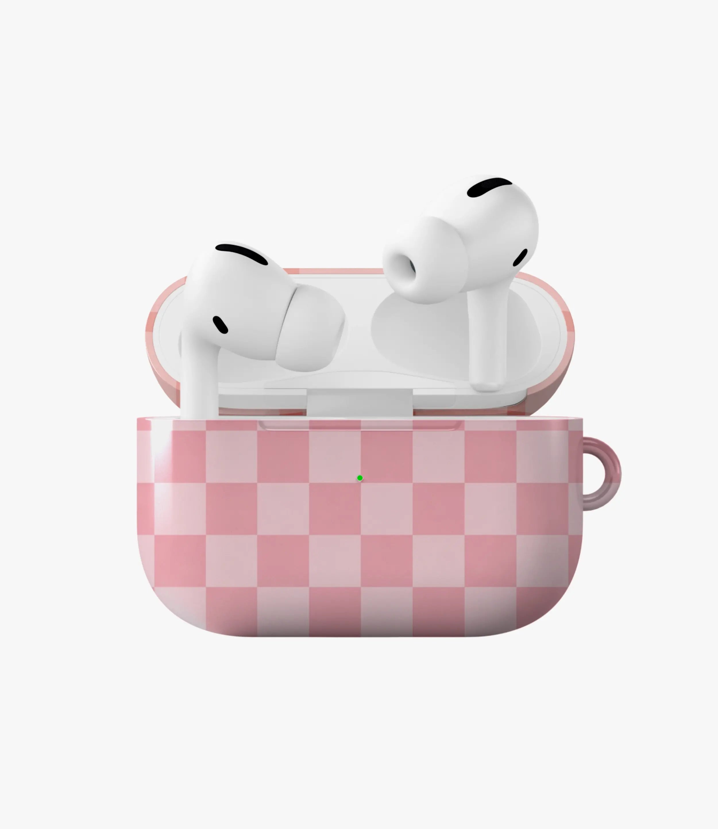 Soft Barbiecore Check Glossy Airpod Case