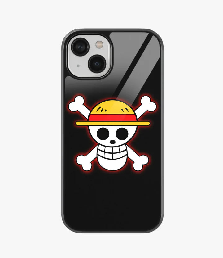 Straw Hat Glass Case for iPhone 15