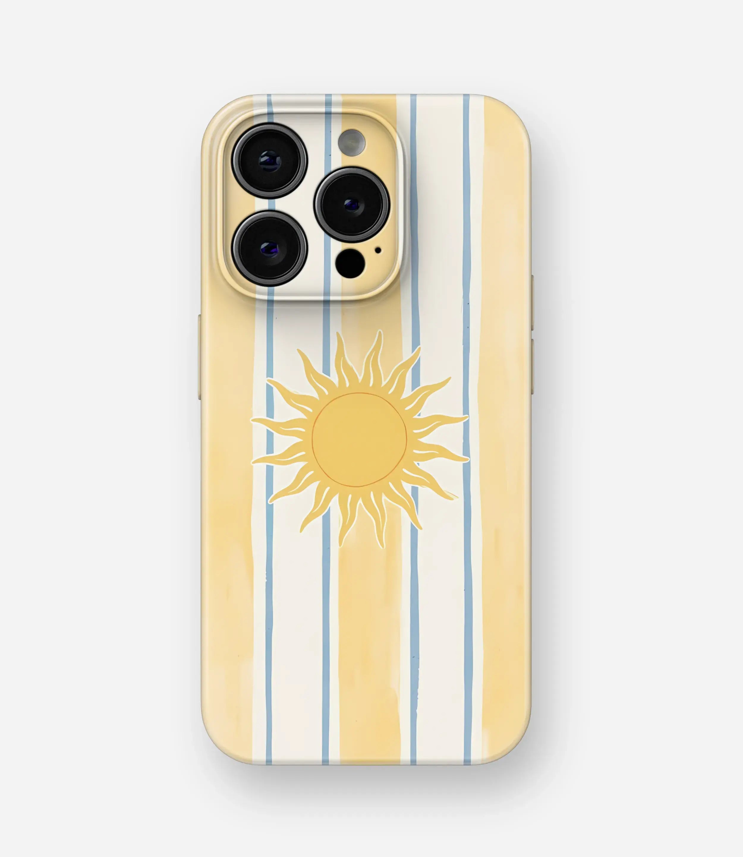 Sunshine Riviera Stripes Glossy Hard Case