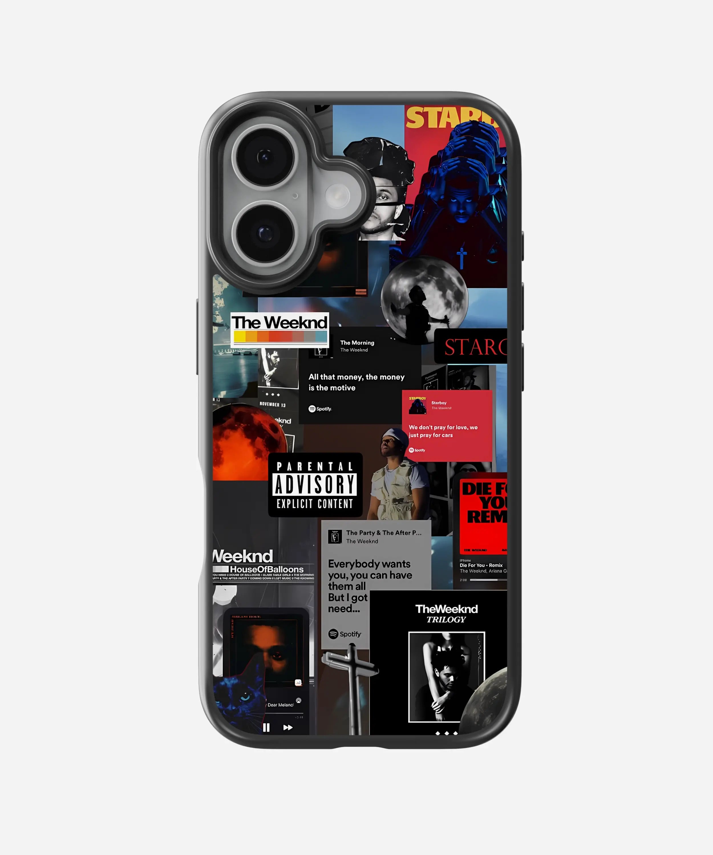 Weeknd red/blue Hybrid Matte Case