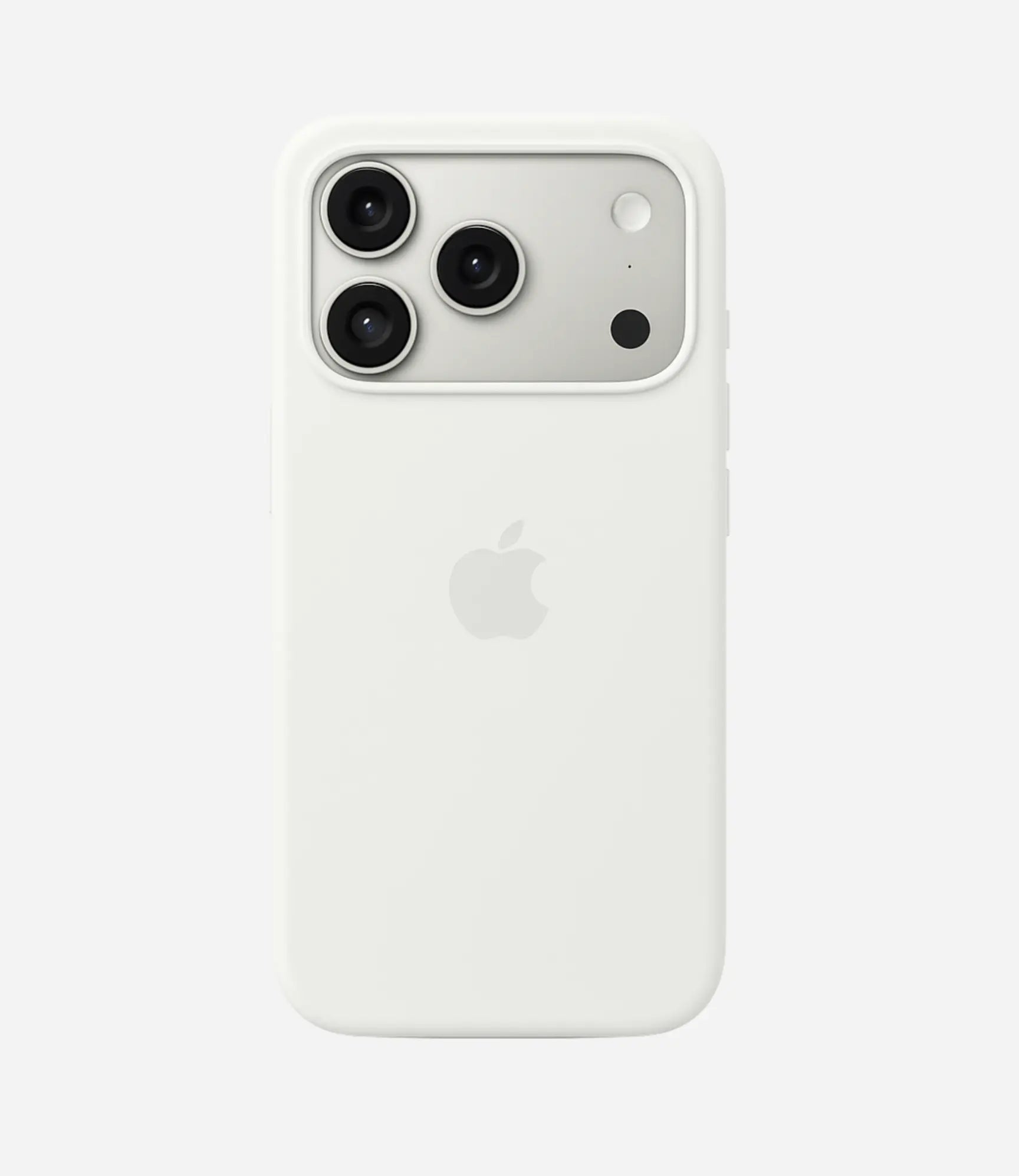 Solid White Soft Silicone iPhone Case