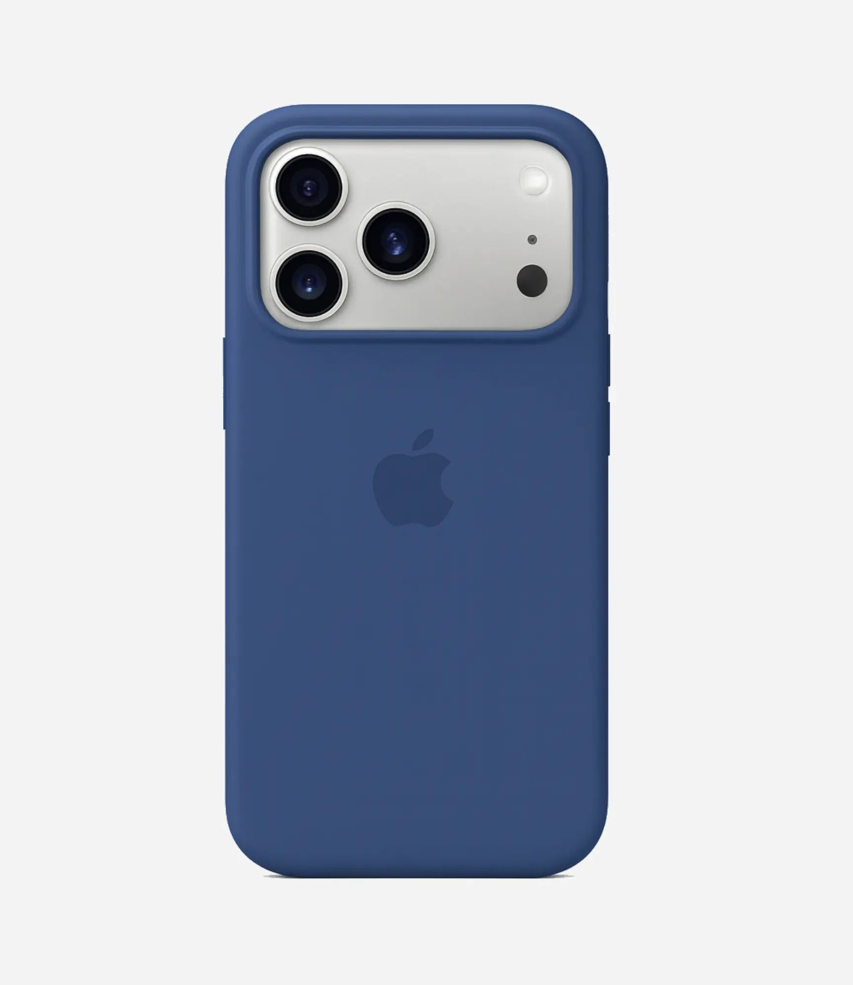 Solid Winter Blue Soft Silicone iPhone Case
