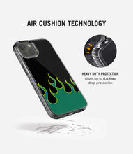 Load image into Gallery viewer, Green Flames Y2K Stride 2.0 Phone Case
