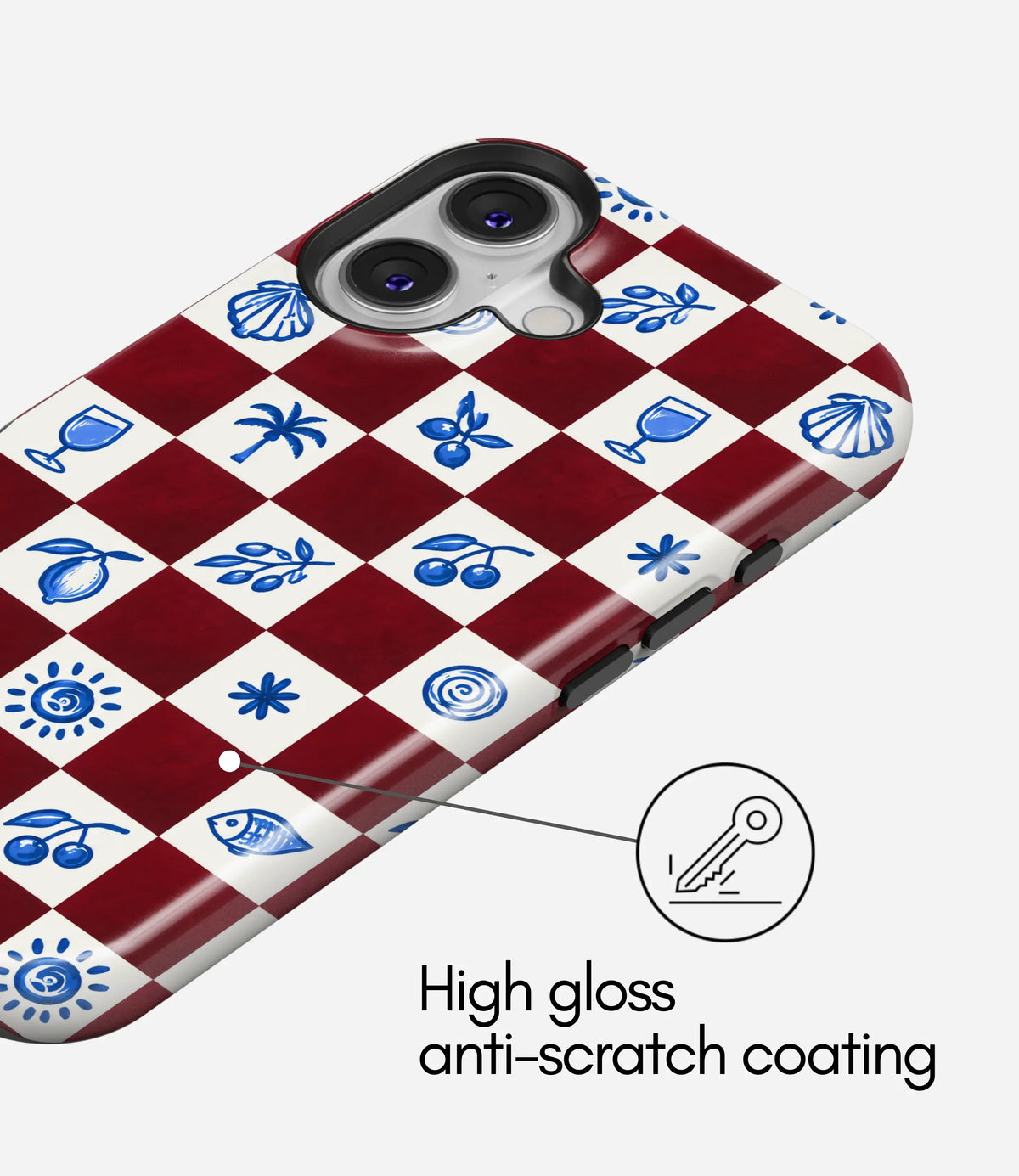 Cherry Coast Glossy Armoured Case