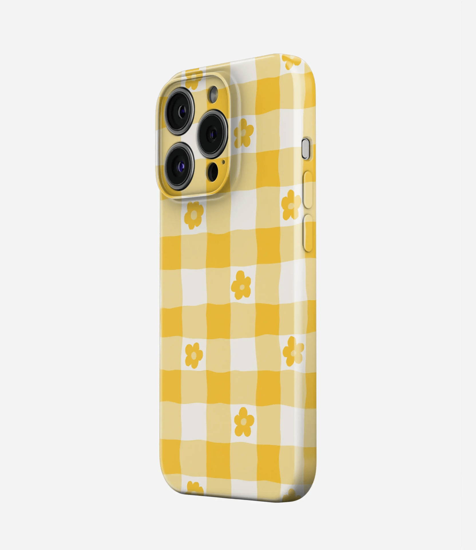 Buttercup Checks Glossy Hard Case