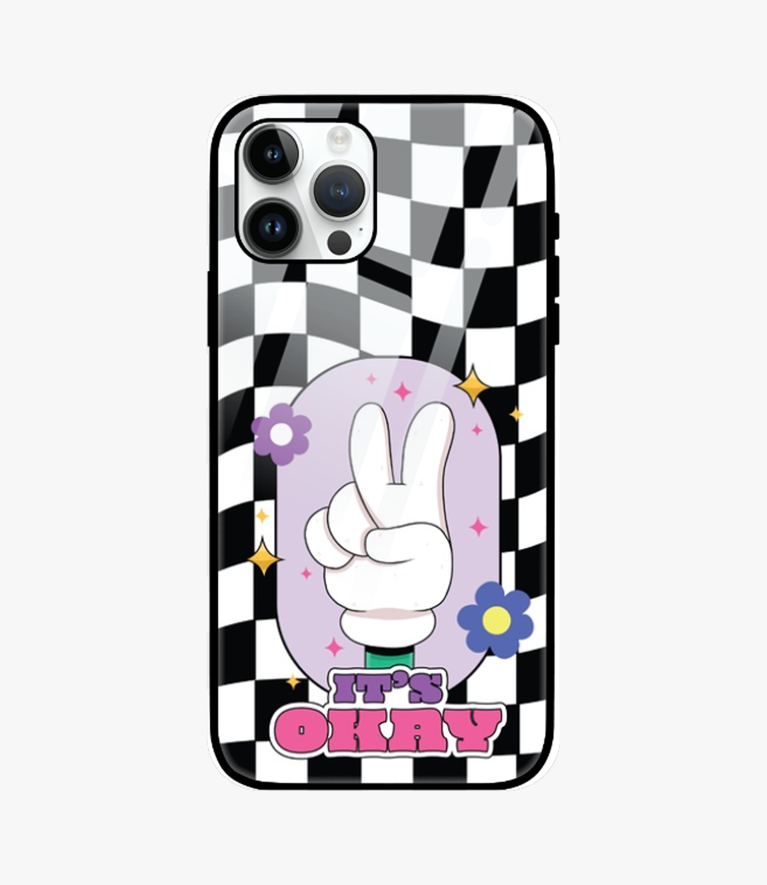 Its Ok Glass Case for iPhone 14 Pro Max
