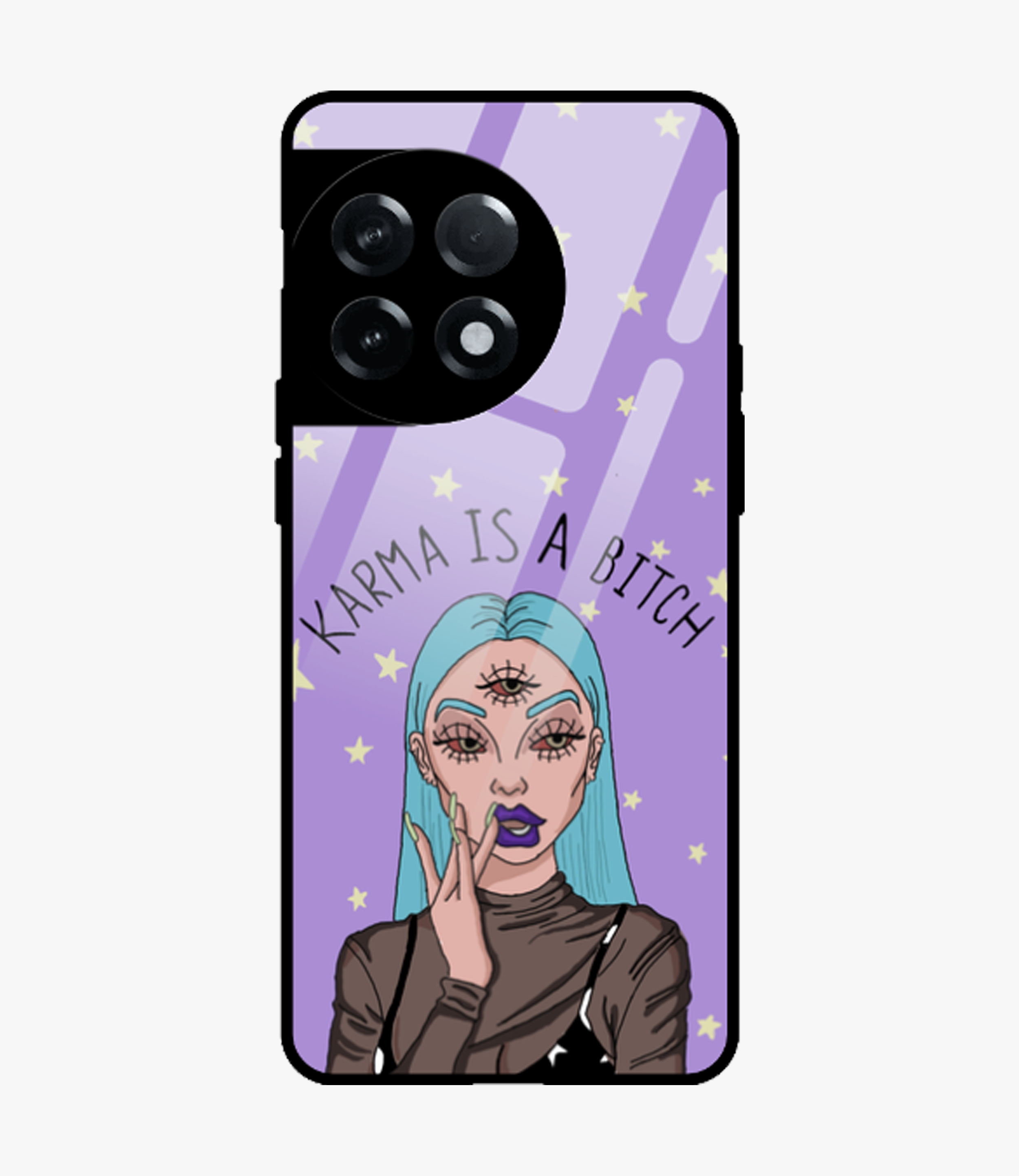 Karma Is Bitch Metal Case for Oneplus 11R