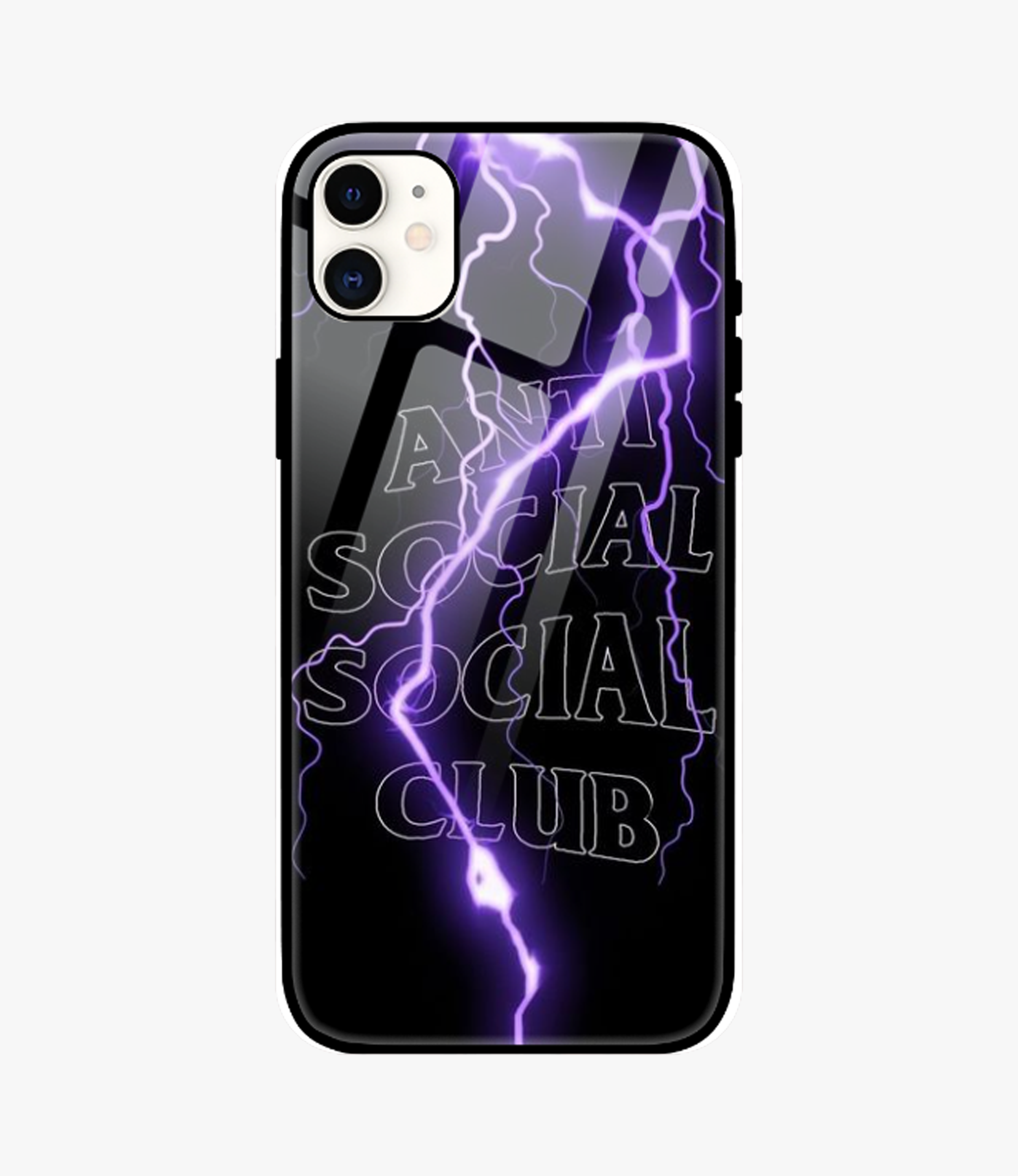 Lightning Anti Social Metal Case for iPhone 11