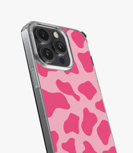 Load image into Gallery viewer, Y2K Pink Cow Print Silicone Case