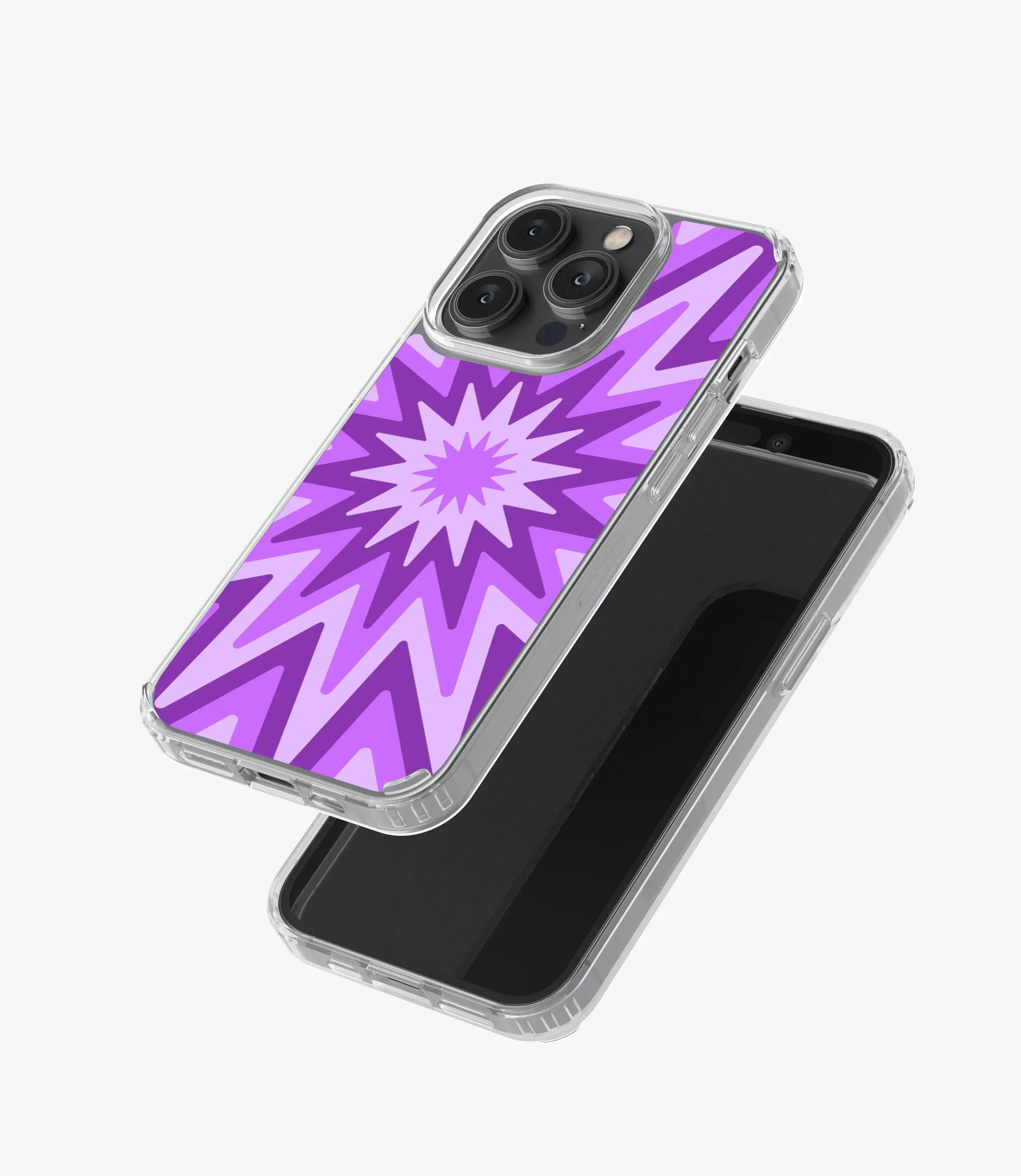 Purple Horizontal Retro Silicone Case