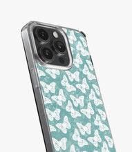 Load image into Gallery viewer, Y2K Tie Dye Turquoise Butterfly Silicone Case