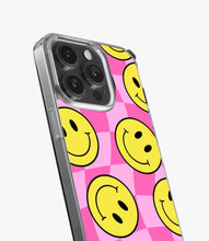 Load image into Gallery viewer, Checkered Smiley Silicone Case