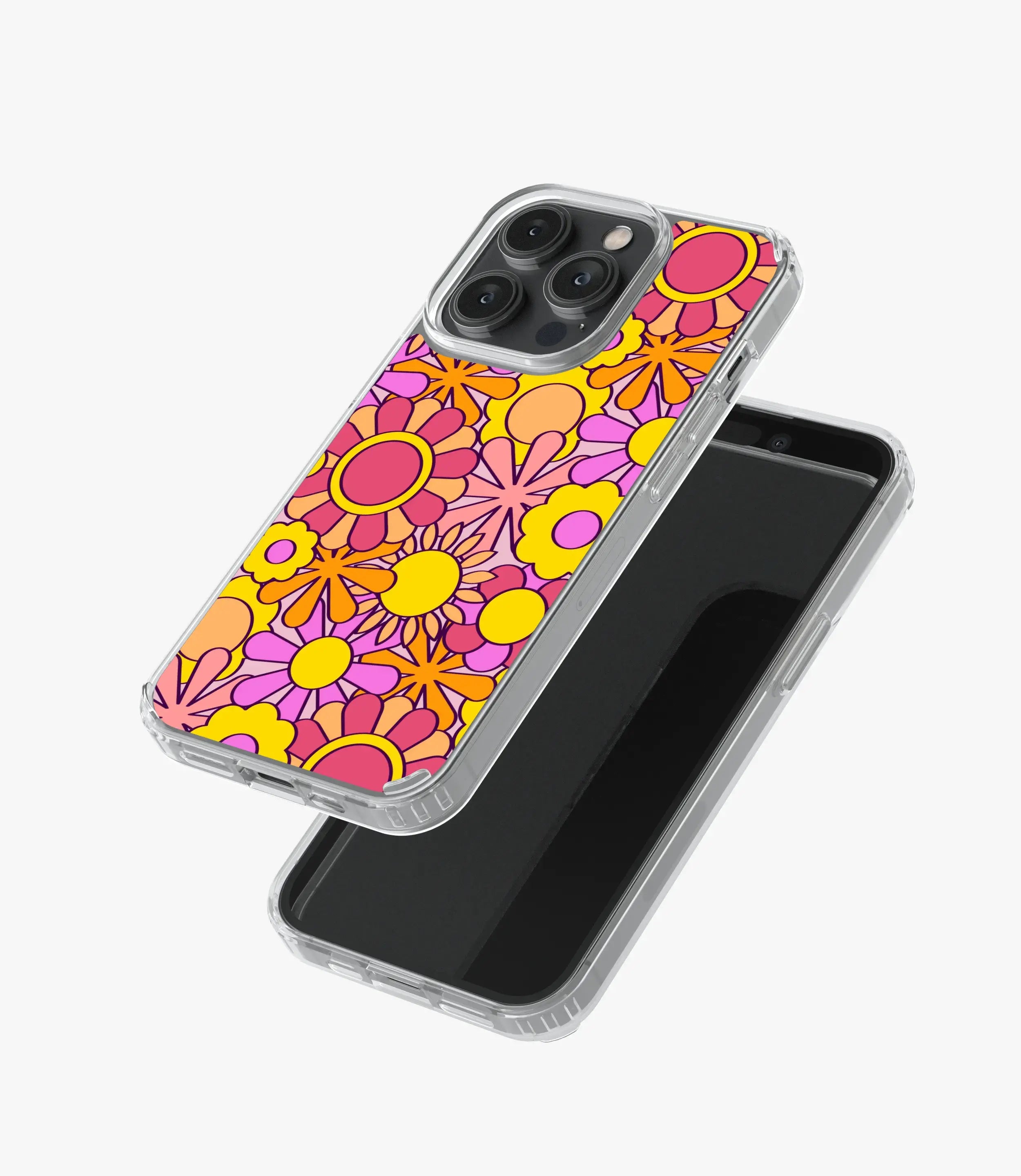 Retro Flower Power Floral Silicone Case