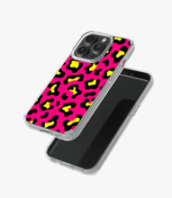 Load image into Gallery viewer, Bright Pink Leopard Print Silicone Case