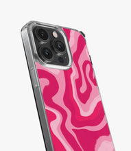 Load image into Gallery viewer, Retro Liquid Swirl Pink Silicone Case