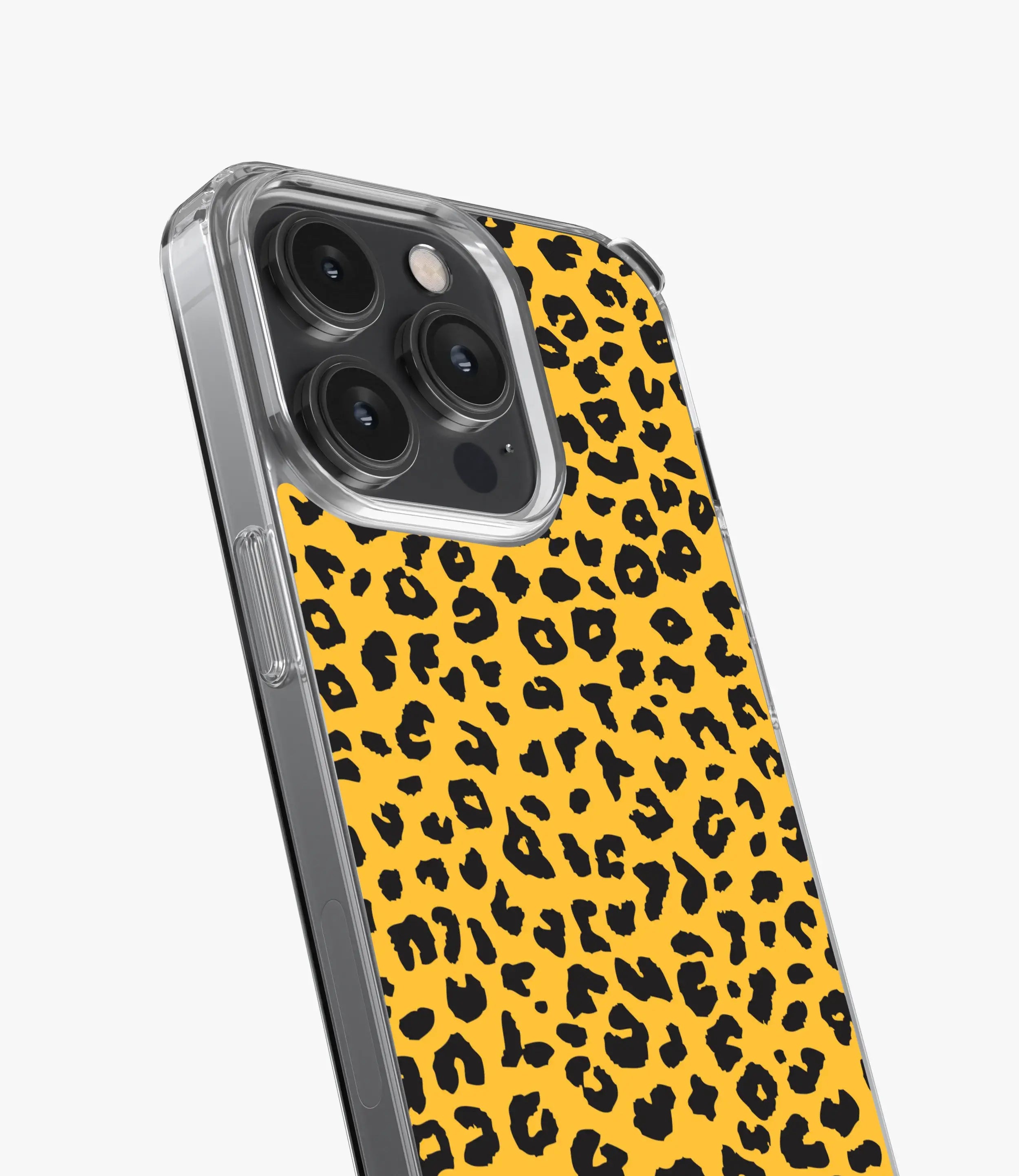 Yellow Leopard Print Silicone Case