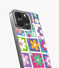 Load image into Gallery viewer, Colorful Flowers Checkered Silicone Case