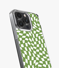 Load image into Gallery viewer, Forest Green Checkered Silicone Case