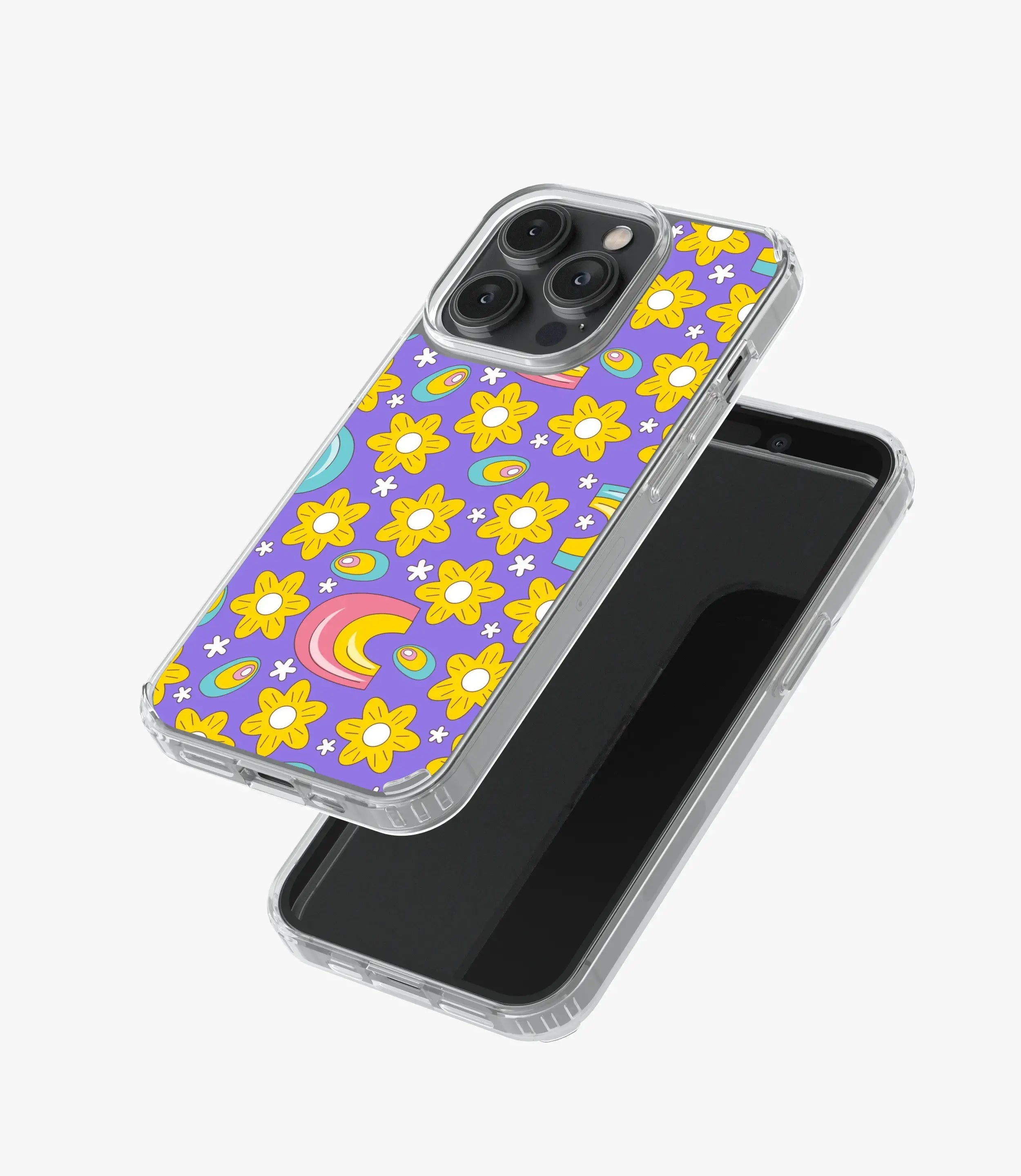 Retro 70s Yellow Floral Silicone Case