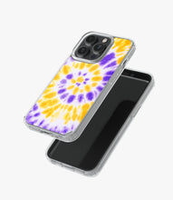 Load image into Gallery viewer, Tie Dye Yellow/Blue Swirl Silicone Case