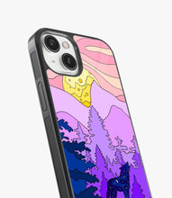 Load image into Gallery viewer, Glittering Wolf In Jungle Glass Case