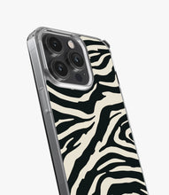 Load image into Gallery viewer, Zebra Black/Almond Silicone Case