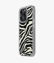 Load image into Gallery viewer, Zebra Black/Almond Silicone Case