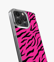 Load image into Gallery viewer, Zebra Pink/Black Silicone Case