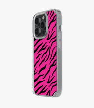 Load image into Gallery viewer, Zebra Pink/Black Silicone Case