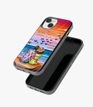 Load image into Gallery viewer, Couple On Vacation Glass Case