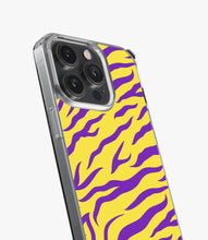 Load image into Gallery viewer, Zebra Purple/Yellow Silicone Case