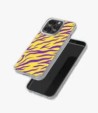 Load image into Gallery viewer, Zebra Purple/Yellow Silicone Case