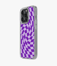 Load image into Gallery viewer, Royal Purple Checkered Silicone Case