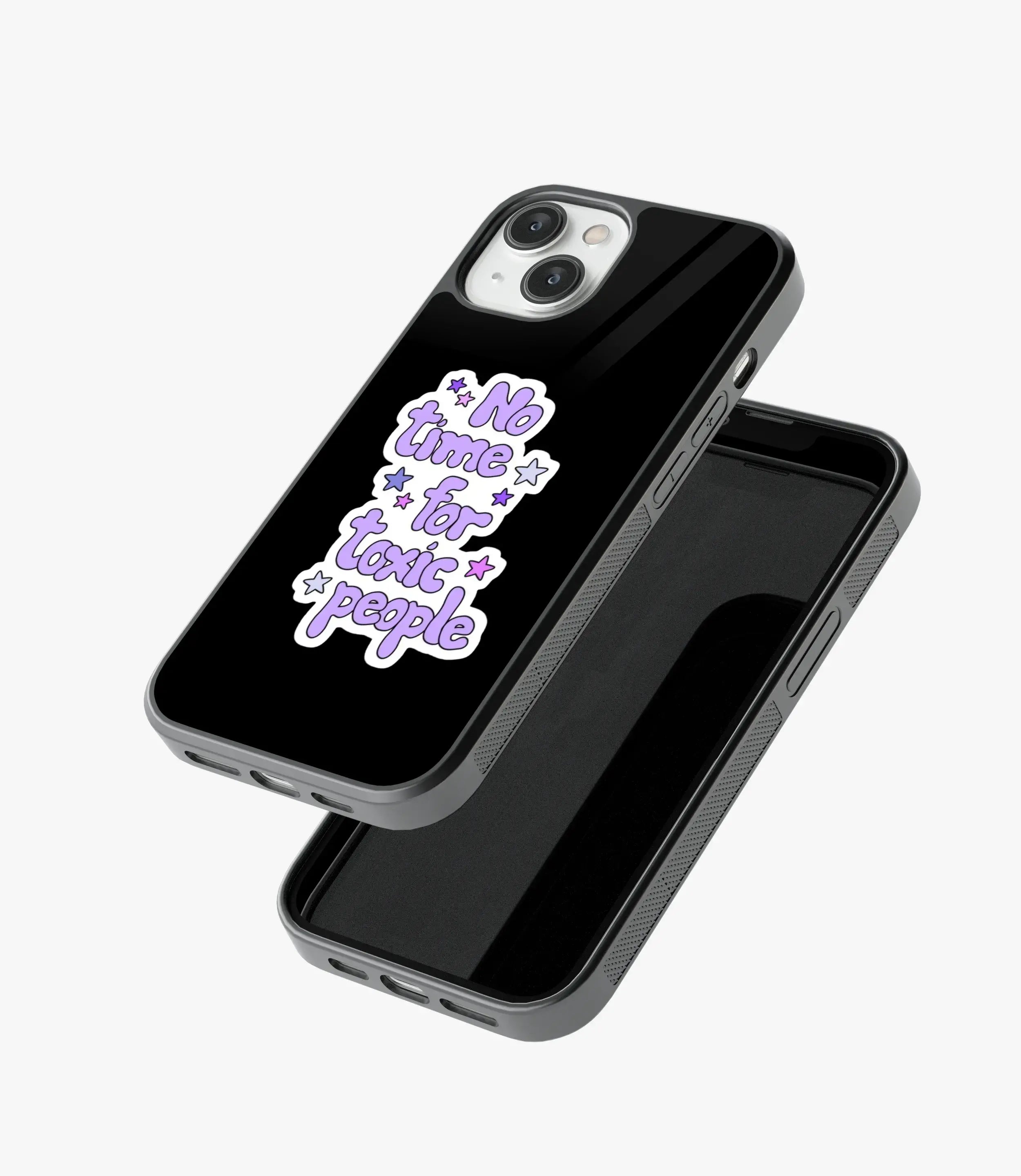 No Time For Toxic People Glass Case
