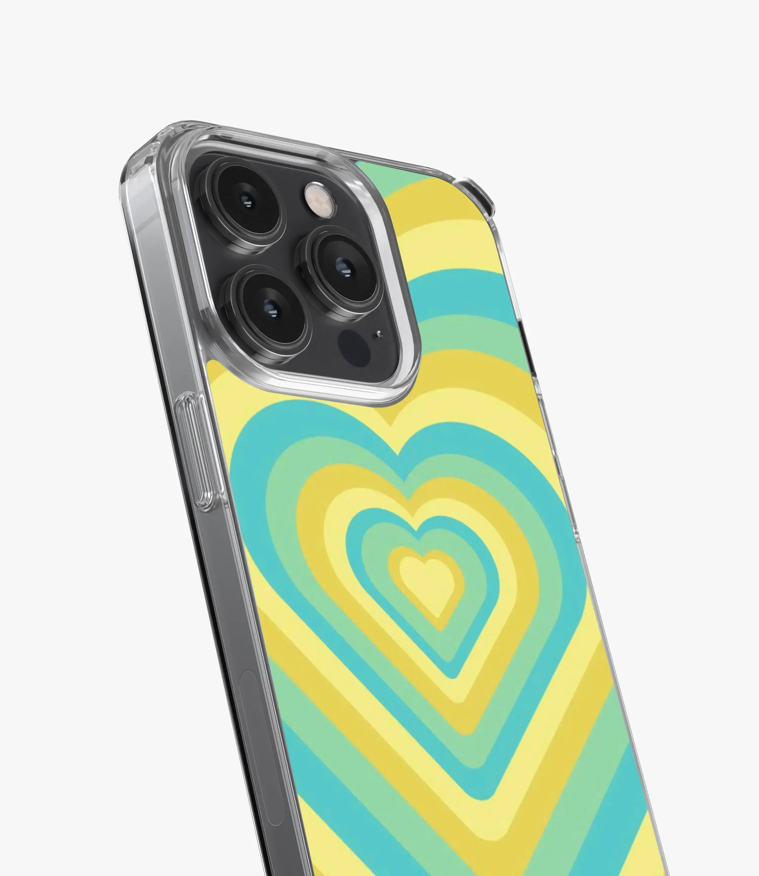 Summer Green & Yellow Heart Y2K Silicone Case